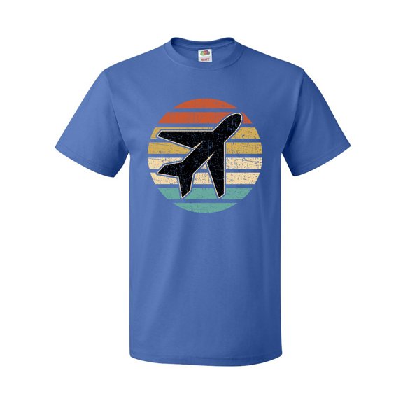 Inktastic Airplane Pilot Vintage Sunset T-Shirt