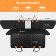 thumbnail image 5 of Back Seat Extender for Medium and Large Dogs,FurLove Hard Bottom Dog Car Seat Cover with Side Flaps and Pocket, Waterproof Anti-Scratch Nonslip, Dog Hammock for Car, SUVs, Black, 5 of 10