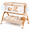 White, variant on Bobiber 3-in-1 Baby Bassinet Bedside Sleeper with Rocking Mode, 6 Adjustable Heights, Wheels and Storage Basket, White