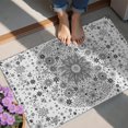 thumbnail image 3 of Bohemian Retro Floral Non-Slip Entryway Door Mat,Boho Indoor Decor Durable Low Plush Door Mat,Washable Welcome Rug for Patio Hallway Home Decor 20x32 Inches, 3 of 5