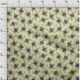 thumbnail image 3 of oneOone Georgette Viscose Pale Yellow Fabric Floral & Bee Craft Projects Decor Fabric Printed By The Yard 42 Inch Wide, 3 of 6