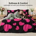 thumbnail image 2 of Flymme Full Sheet Set for Girls Women,4 Piece Rose Red Love Heart Pattern Bedding,Microfiber Soft and Breathable Bed Sheets for Valentines Day Bedroom Romantic Decor, 2 of 8