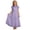 Light Purple, variant on Elegant Girls Lace Satin Party Romper and Dress Ensemble for 3-15 Years