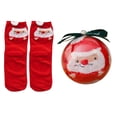 thumbnail image 2 of Chaussettes Rouges Chaussettes d'Anniversaire en Velours et Velours Corail Épaissi Chaussettes de Noël en Acrylique pour Hommes et Femmes Chaussettes pour Hommes et Femmes, 2 of 3