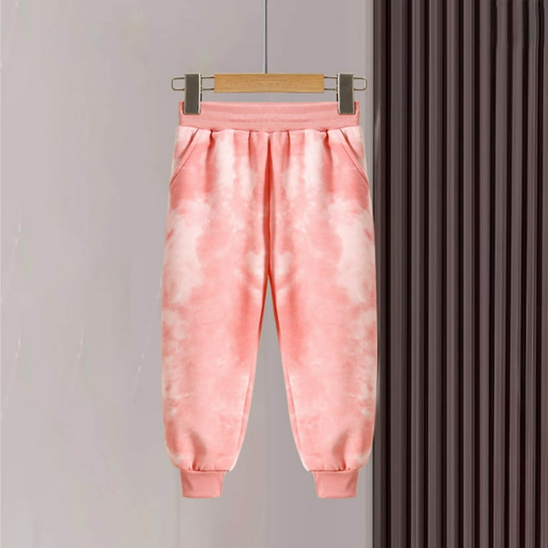 Odeerbi Kids Boys Girls Tie-dye Sweatpants Cotton Jogger Pants