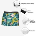 thumbnail image 3 of Yiaed Tropical Floral Print Men's Soft Cotton Boxer Shorts Breathable Boxers Underwear Moisture-Wicking Underwear Stretch Boxer Briefs for Man-Large, 3 of 5
