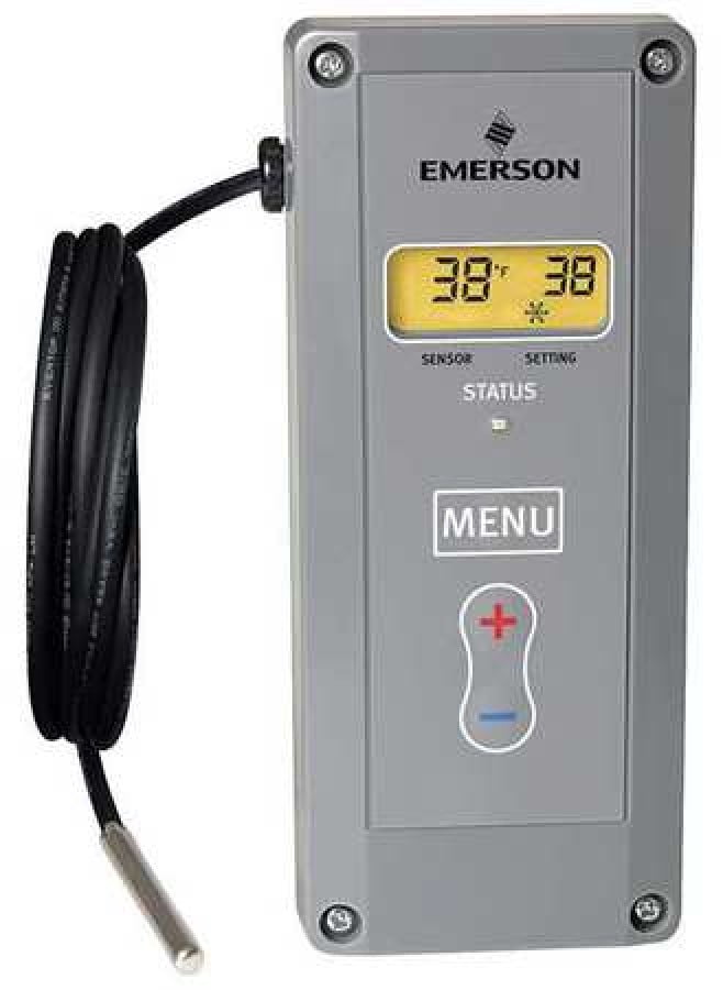 EMERSON 16E09101 Electronic Temperature Control, Open/Close on Rise