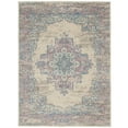 thumbnail image 6 of Nourison Grafix Persian Ivory/Pink 6' x 9' Area Rug, (6x9), 6 of 9