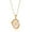 M, variant on NICKSUN Irregular Initial Necklace, 18K Gold Plated A-Z 26 Letters Pendant Necklace for Women, Large Capital Monogram Tag Necklace