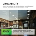 thumbnail image 5 of Sunco 12 Pack 6 Inch LED Recessed Light, Ceiling Canless Recessed Lights, Baffle Trim Ultra Thin, 850 LM, 14W, 4000K Cool White, Dimmable, Wafer Thin With Junction Box, 5 of 7