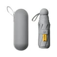 thumbnail image 2 of Travel Sunshade Umbrella Pocket Umbrella Purse Umbrellas Durable Collapsible Dark Gray, 2 of 8