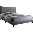 thumbnail image 2 of Gray Queen Size Tufted Upholstered Bed, 2 of 3