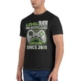 thumbnail image 4 of Level 10 Unlocked Awesome 2011 Men'S Basic Short Sleeve T-Shirt Black Small, 4 of 5