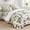 Beige-King, variant on Mint Green Queen Size Botanical Printed 4-Piece Bed Sheet Set