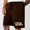 Brown, variant on Njoeus Shorts Mens Biker Basketball Shorts Men's Elastic Waist Exercise Fitness Shorts Pants Pocket(Big & Tall Size) On Clearances