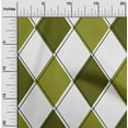 thumbnail image 2 of oneOone Viscose Jersey Olive Green Fabric Argyle Sewing Fabric By The Yard Printed Diy Clothing Sewing Supplies 60 Inch Wide, 2 of 4