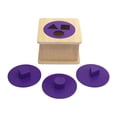 thumbnail image 1 of Juego de rompecabezas de madera Montessori para educación temprana, ayuda para enseñanza, fácil de agarrar, desarrolla habilidades motoras finas para, 1 of 9