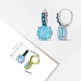 thumbnail image 5 of Everly Women’s 15 1/4ct TGW Sky and London Blue Topaz Sterling Silver Leverback Earrings, 5 of 8