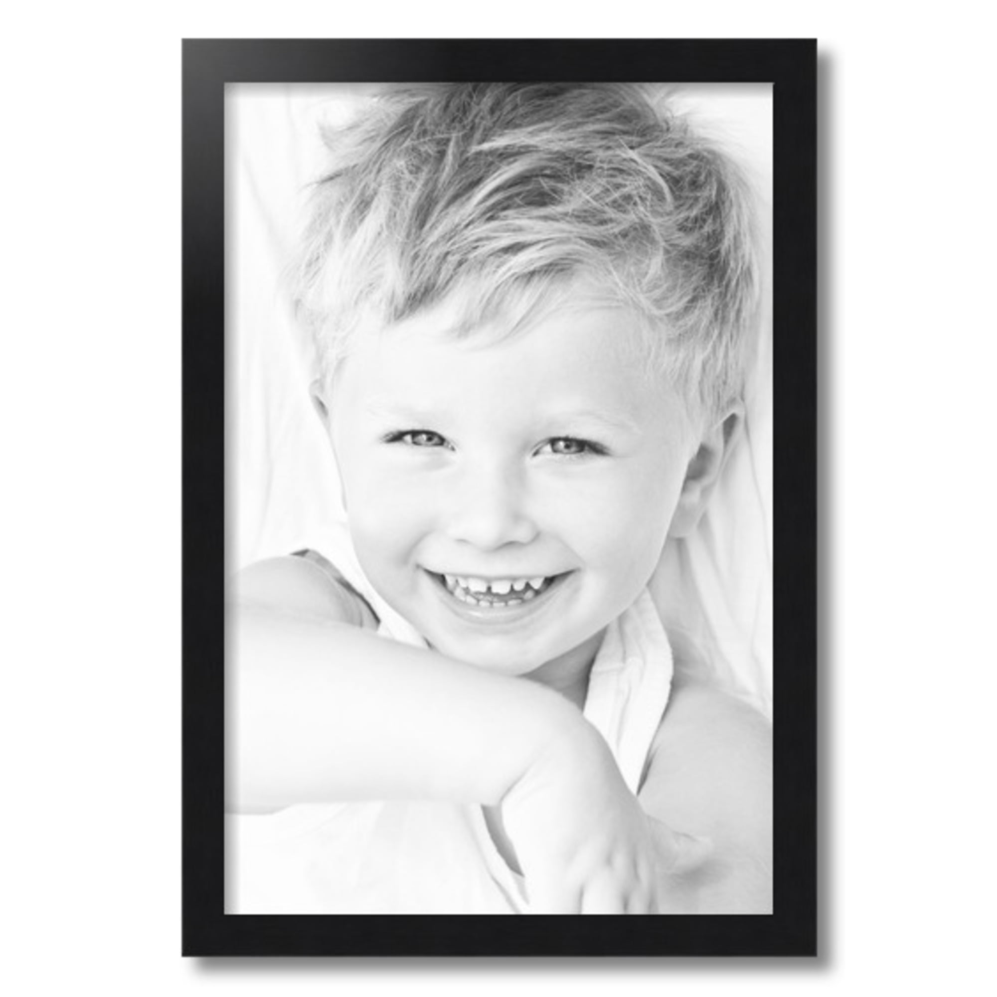 ArtToFrames 16" x 24" Black Steel Picture Frame, 16x24 inch Black MDF Poster Frame (WOM-4639), 1 Pack