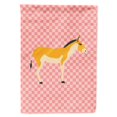thumbnail image 1 of "Treasures BB7854GF Turkmenian Kulan Donkey Pink Check Garden Flag, Size, Multicolor" Caroline's Treasures BB7854GF, 1 of 1