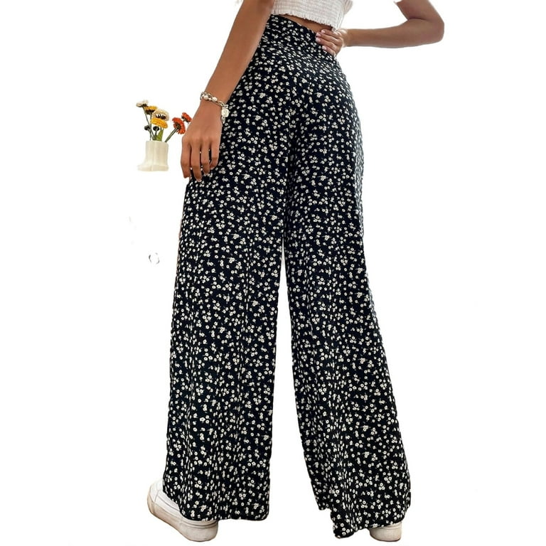 Walmart womens outlet wide leg pants