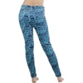 thumbnail image 2 of ToBeInStyle Women's Fleece Lined Leggings with Tribal Print Band, 2 of 3