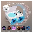 thumbnail image 4 of Lecteur CD Rétro Portable avec Bluetooth Stéréo - Haut-Parleur Intégré Radio FM Carte USB/TF, 4 of 5
