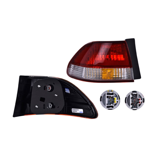 Calavera Accord 2001 A 2002 Honda Ext Izq Blanca/Roja DEPO .