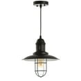 thumbnail image 4 of JONATHAN Y Deere 12" Adjustable Iron/Glass Cage Light LED Pendant, Black, 4 of 6