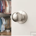 thumbnail image 2 of Hyper Tough Interior Non-Locking Ball Passage Hall & Closet Doorknob Stainless Steel Finish, 2 of 6