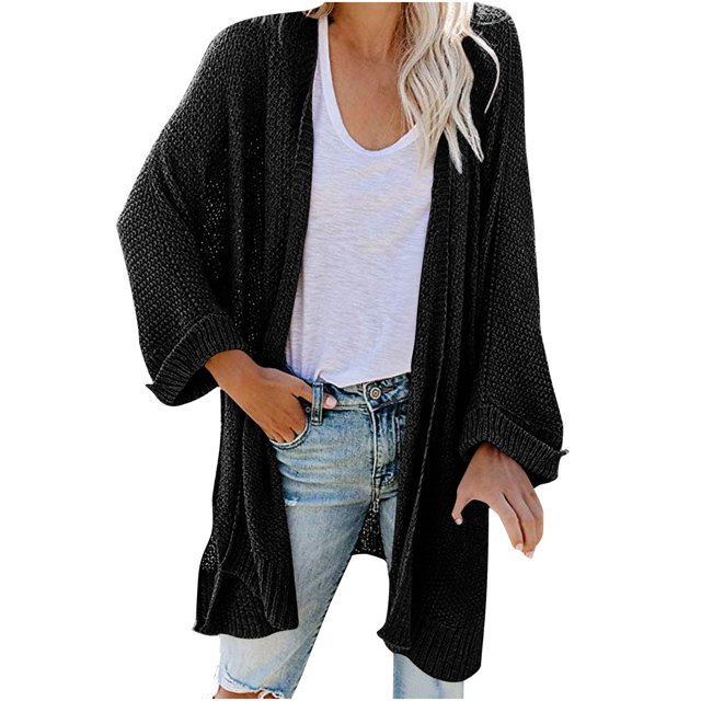Suéter de mujer, abrigo, cárdigan, Kimono fluido, cárdigan, vestido frontal abierto, blusa de gasa estampada, Tops sueltos Odeerbi ODB-2