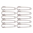 thumbnail image 1 of 10pc Silver Tone Large Strong Duty Safety Pins Diy Sewing Tools Stainless Steel, 1 of 5