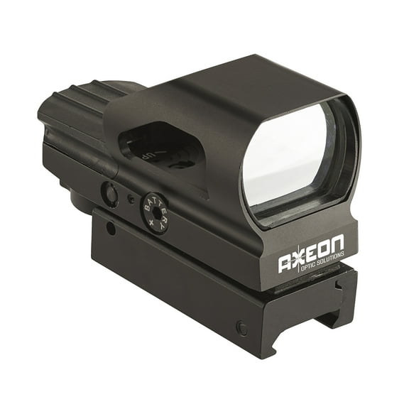 Axeon Optics Multi-Reticle Reflex Gun Sight, RG49 Hooded Reflex Sight