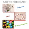 thumbnail image 6 of IMossad 12PC DIY Easter Egg Decorating Kit - Unfinished Plastic Graffiti Eggs with 4 Brushes & 10ml Ink, Kids Craft Art Toys for Easter Party, Home & Classroom Decor, 6 of 6