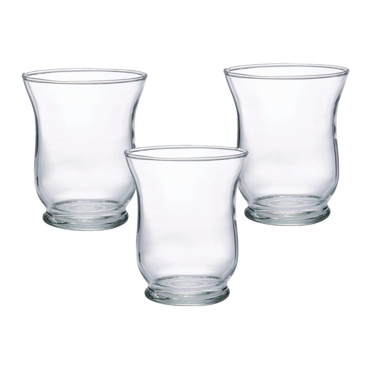 Clear Glass Hurricane Candle Holders Dz - Home Decor - 12 Pieces