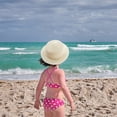 thumbnail image 5 of 52-54 cm circunferencia del sombrero sombrero para niños verano protector solar plegable sombrero de paja sombrero para el sol sombrero de copa plana sombrero para el sol de playa al aire libre, 5 of 5