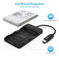 thumbnail image 4 of BENFEI 2.5 Inch SATA to USB Tool Free External Hard Drive Enclosure USB Type-C/Type-A to Sata Compatible for 2.5 Inch SSD(Optimized for SSD Support UASP SATA III), 4 of 5
