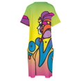 thumbnail image 4 of Peter Max - Pintura digital para mujer, vestido holgado con bolsillos, vestidos de lujo, ropa de verano, 4 of 6