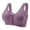 Purple, variant on MKLEKYYBandeau Bra Ladies Comfortable Sexy Front Buckle Molding Cup Adjustable Straps No Steel Ring Bra Underwear