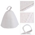 thumbnail image 1 of Sombrero de sauna de fieltro de lana ANGGREK Gorra Blanca Para Banya Hut Rusa, 1 of 7