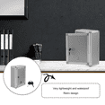 thumbnail image 5 of Pawsdot Small Grey Aluminium Alloy Mailbox with Lock Storage Box, 5 of 8