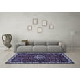 thumbnail image 3 of Ahgly Company Indoor Rectangle Persian Blue Traditional Area Rugs, 5' x 7', 3 of 4