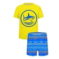 thumbnail image 4 of Fnooota Boys Rash Guard Swimsuits 2 Piece, Summer Short Sleeve Printed Boys'Swimwear Kids Bathing Suits Multicolor Size 14, 4 of 8