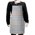 thumbnail image 1 of Ottoman Kids Apron, Turkish Traditional Ceramic Tulip Patterns with Cultural Ottoman Royal Lines Design, Boys Girls Apron Bib with Adjustable Ties for Cooking Baking Painting, Multicolor, by Ambesonne, 1 of 2