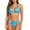 01-Sky Blue, variant on qucoqpe Bikini Sets for Women Two-piece Bathing Suit Summer Fashion Casual Floral Print Swimsuit