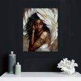 thumbnail image 5 of PIKWEEK  Angel Wall Art Canvas Black Woman with Angel Wings Painting Prints Modern African American Abstract Girl Pictures Artwork for Home Living Room Bedroom Decor, 5 of 5