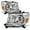 Chrome Houseing with Clear Len, variant on AKKON - For 2005-2011 Toyota Tacoma Pickup Truck OE Replacement Chrome Headlights Driver/Passenger Head Lamps