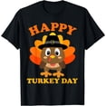 thumbnail image 2 of Happy Turkey Day Shirt Cute Little Pilgrim Gift Thanksgiving T-Shirt, 2 of 3