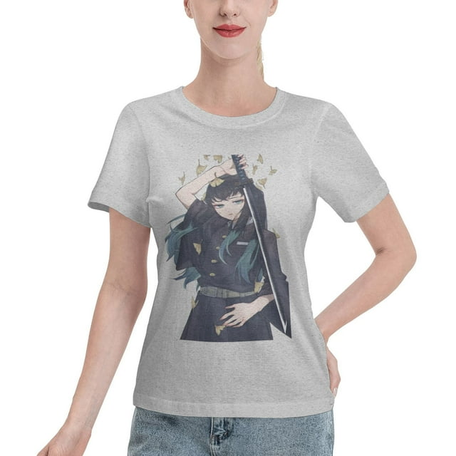 Women's Basic Short Sleeve T-Shirt Demon Slayer: Shitou Wuichiro