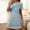 Blue, variant on Women's Nightgown Sleepwear Short Sleeve Nightshirt Butterfly Print T-Shirt Dress Loose Comfy Sleepshirts